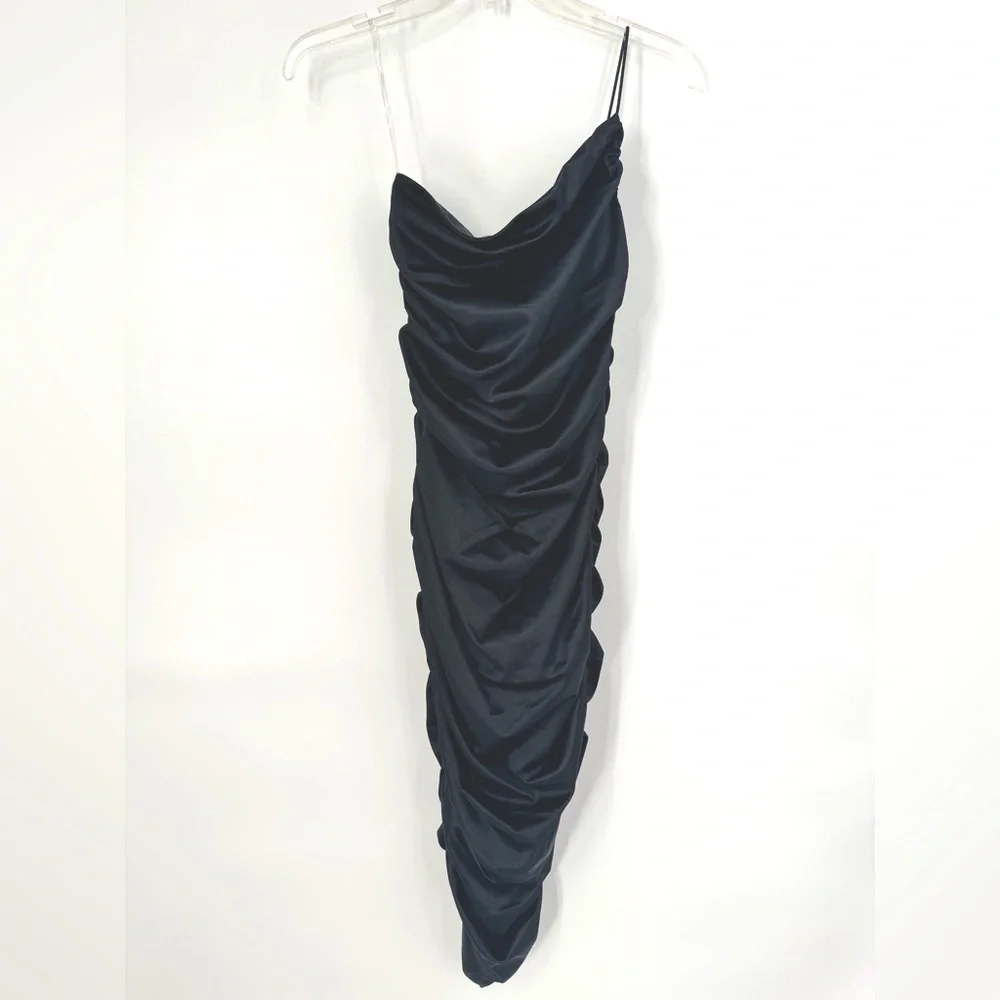 Nookie Midi Dress Cupid Satin Black